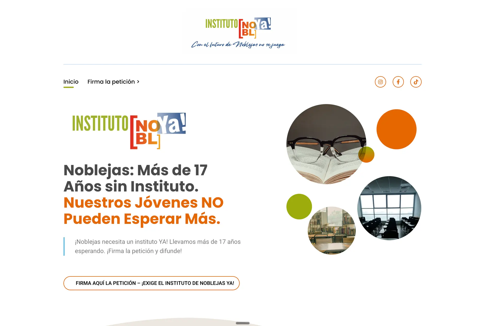 Landing Instituto Noblejas