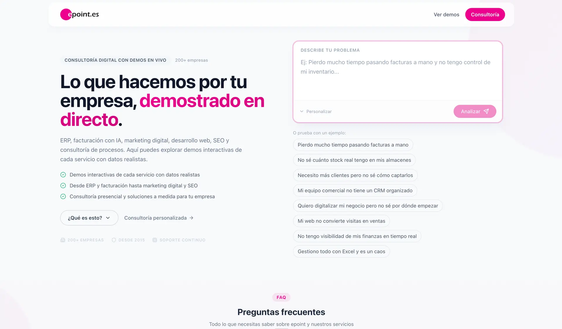Plataforma de demos epoint