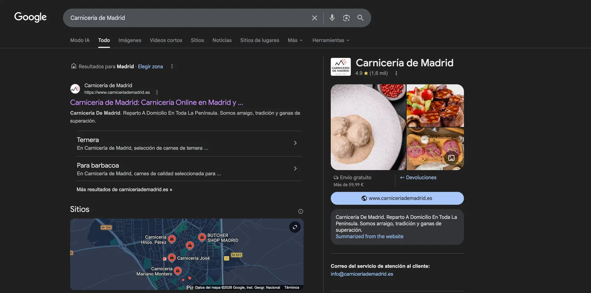 Ficha Google Business Profile