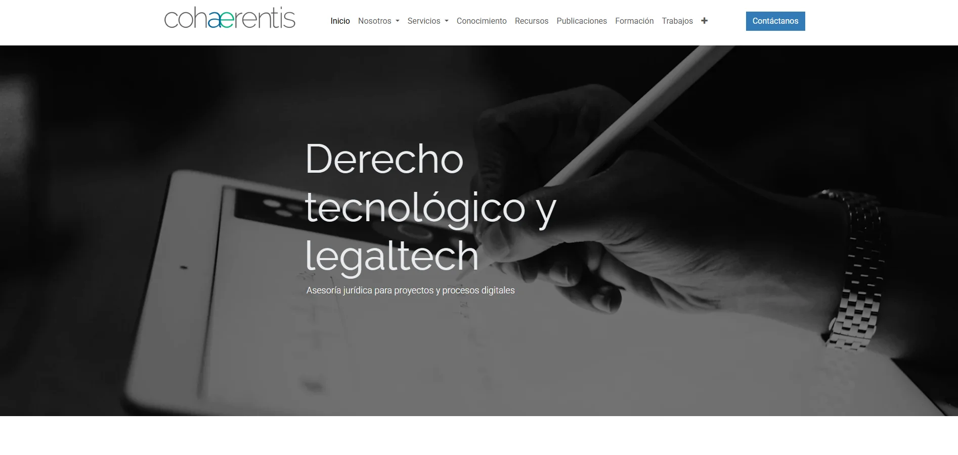 Web de Cohaerentis - Derecho tecnológico