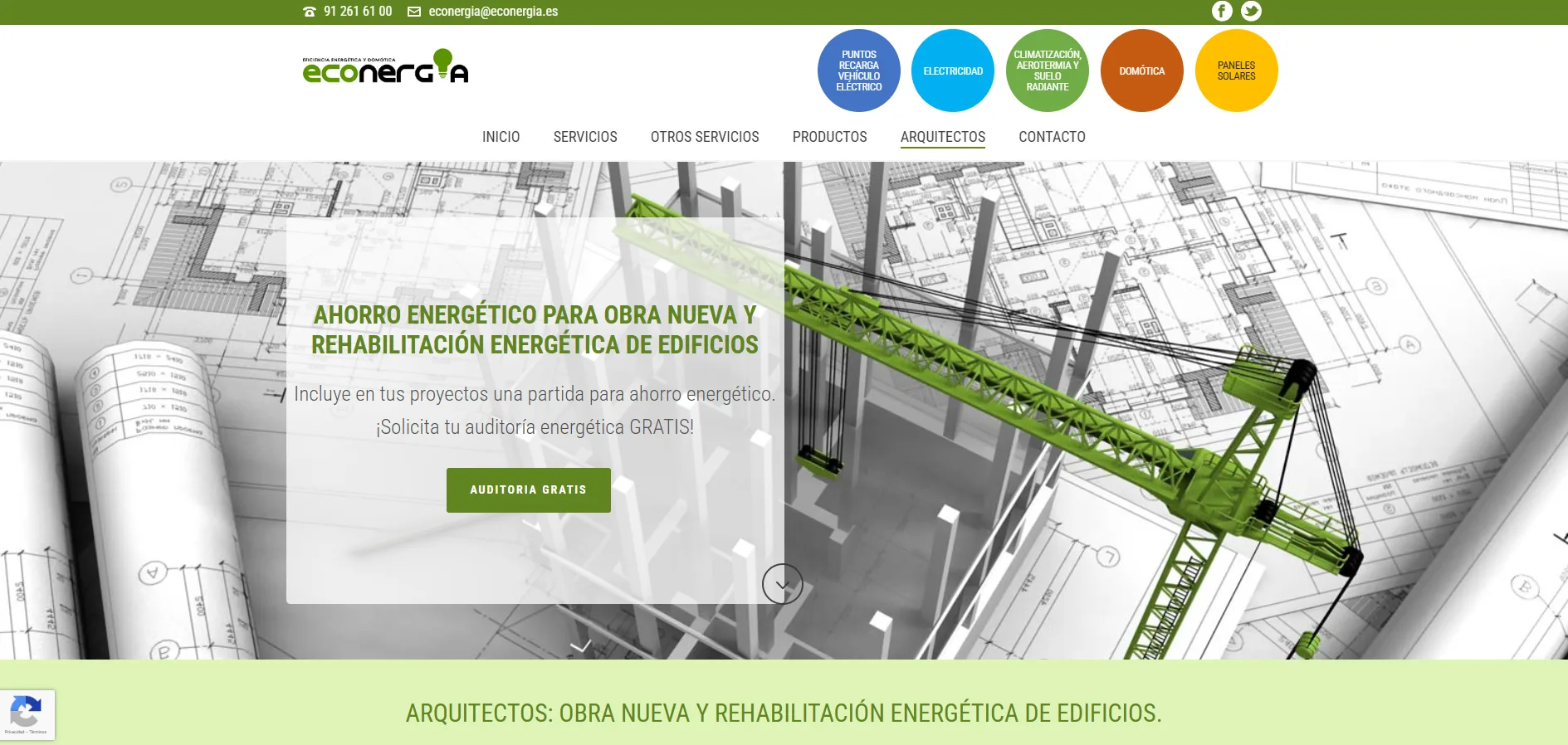 Sección para arquitectos