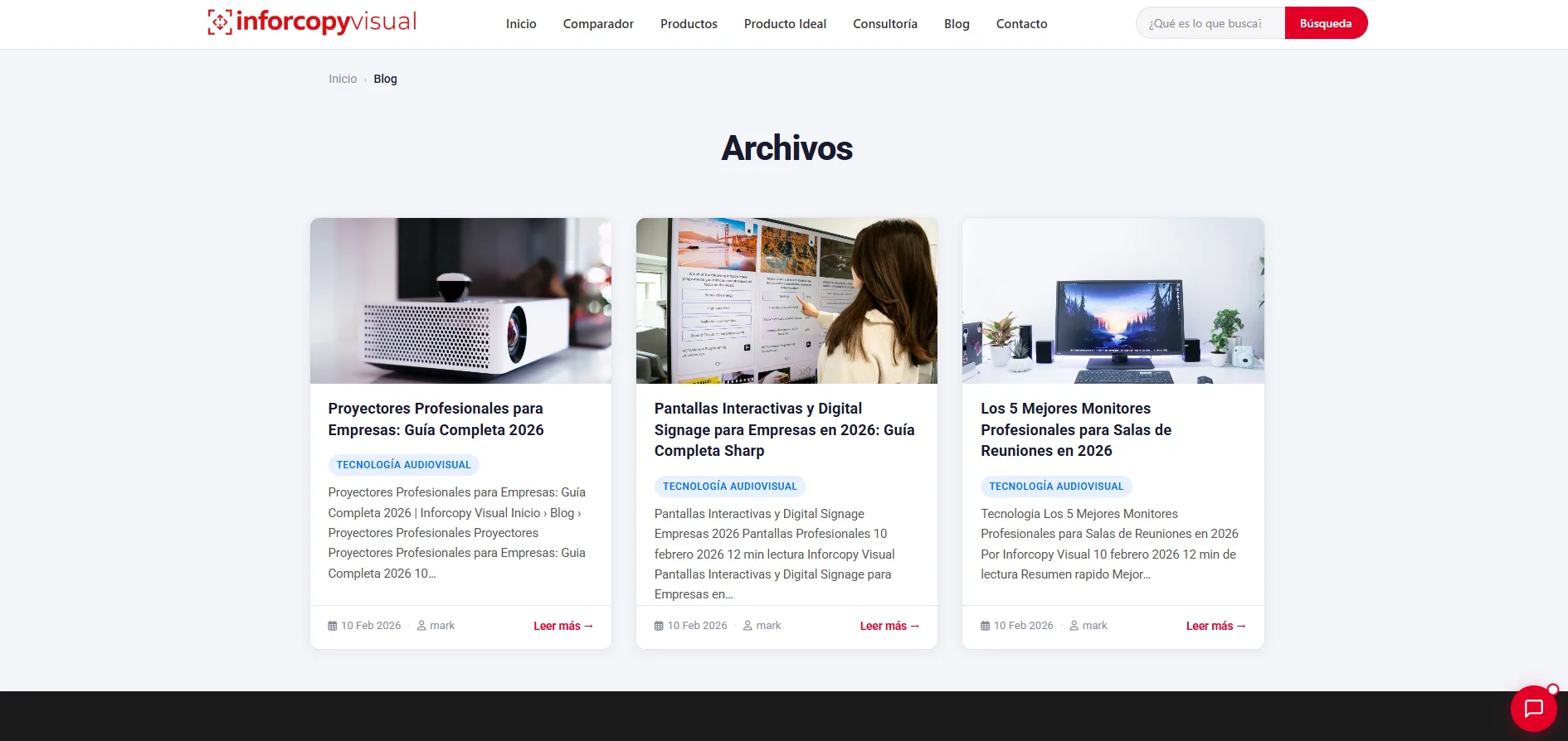 Blog con posts diarios SEO