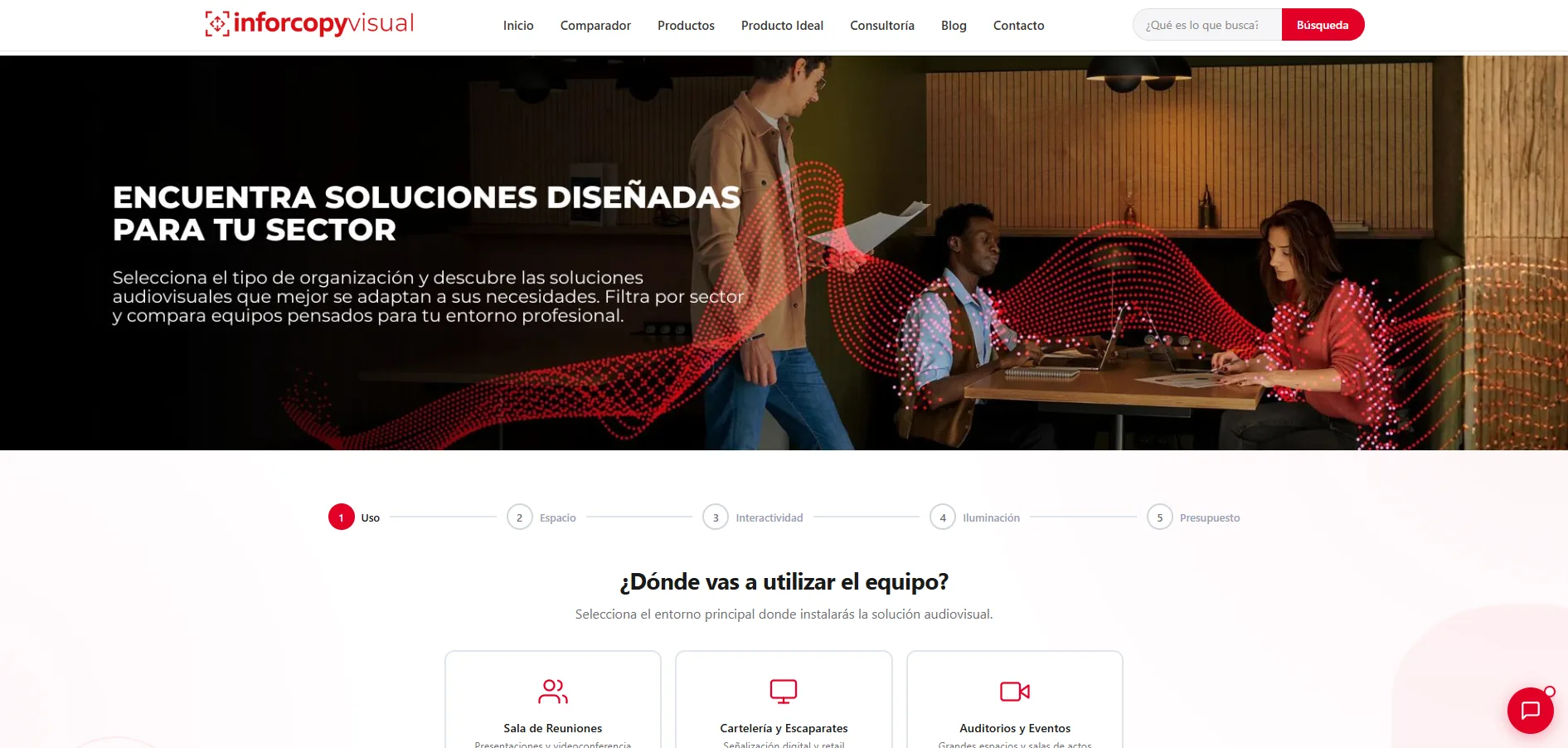 Buscador por sectores