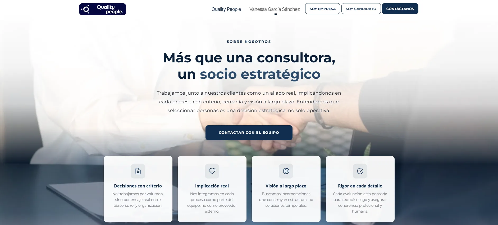 Sección Sobre Nosotros