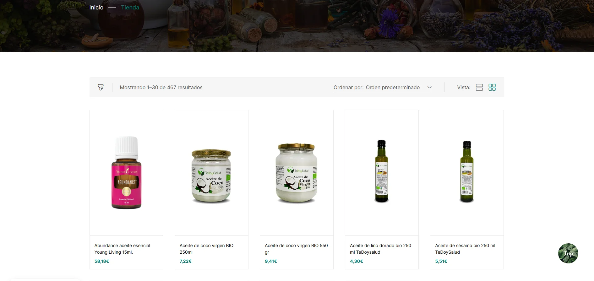 Catálogo de suplementos