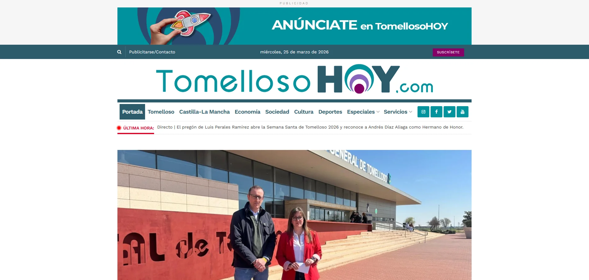 Portada de TomellosoHOY.com