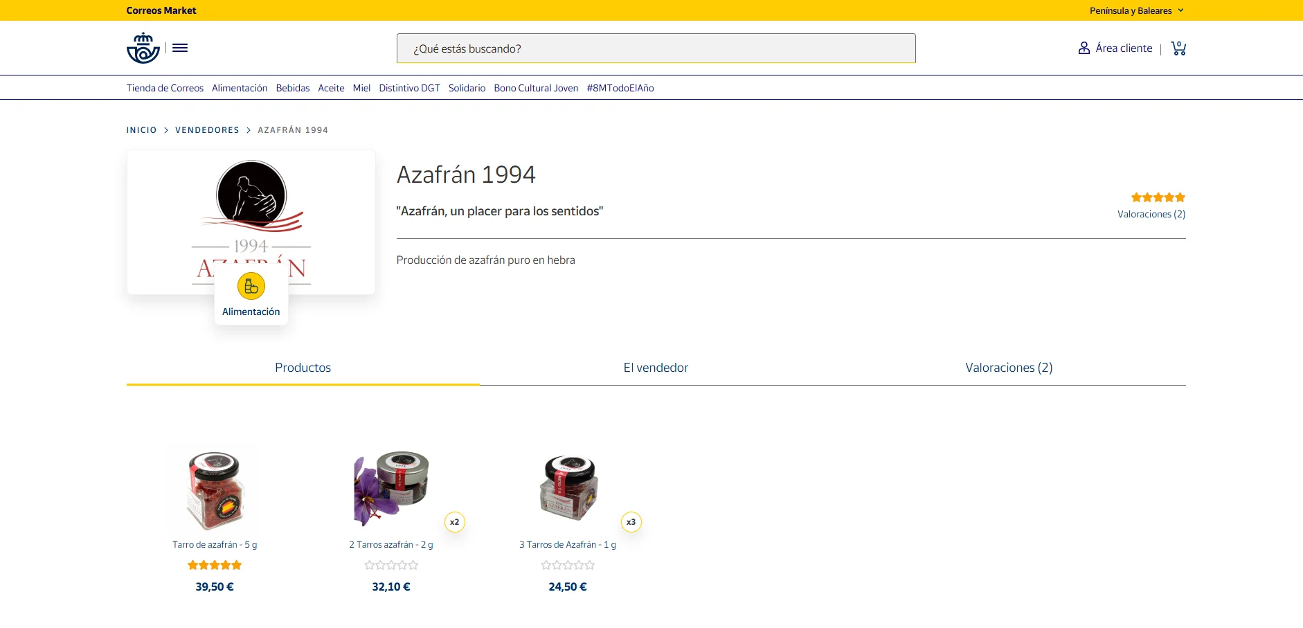 Tienda en Correos Market