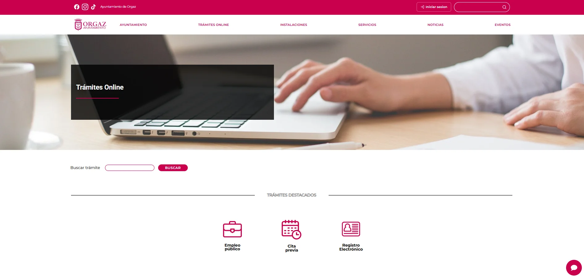 Trámites online del Ayuntamiento