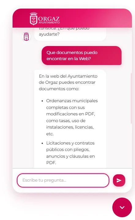 Chatbot consulta documentos