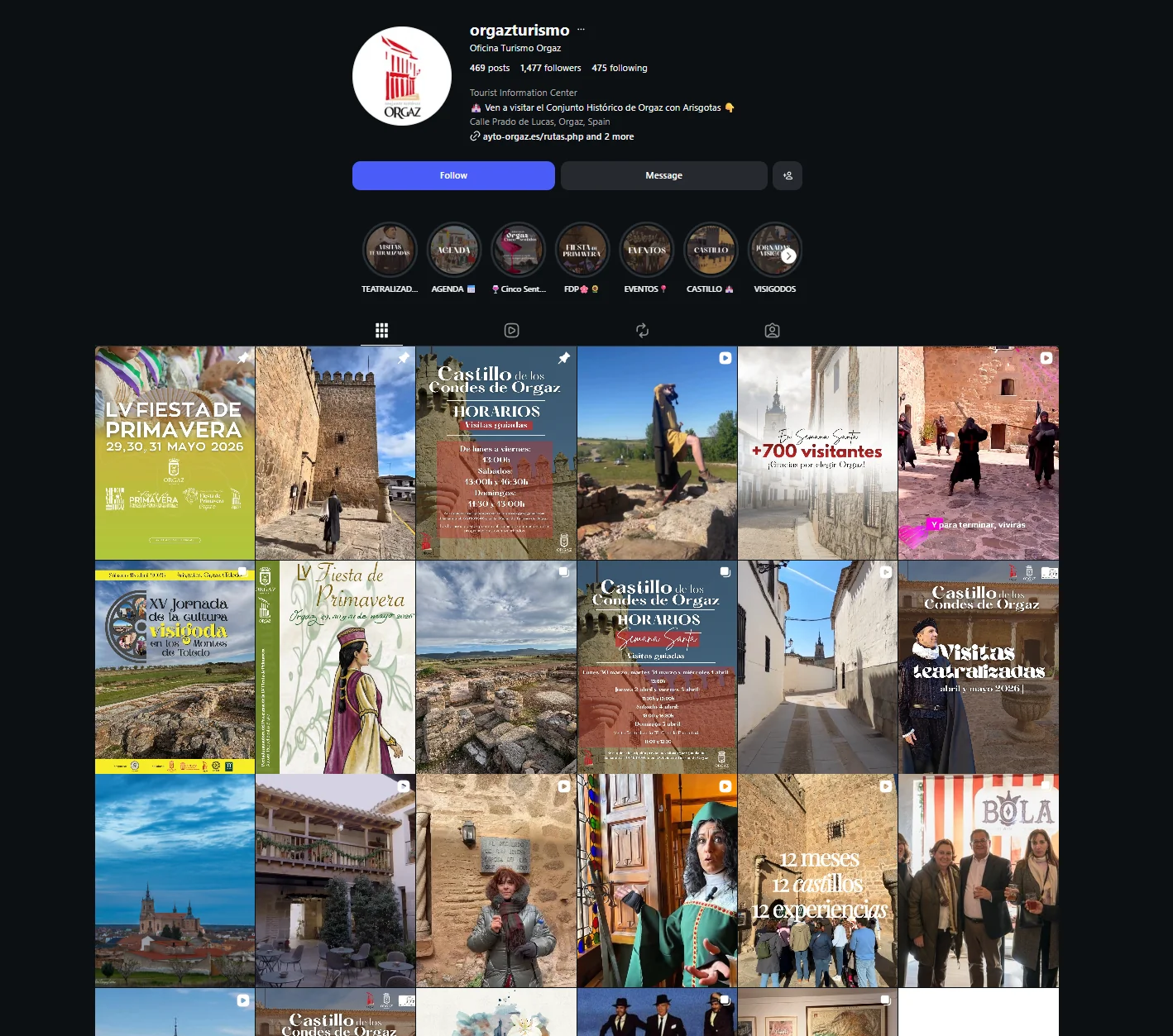 Instagram Turismo Orgaz