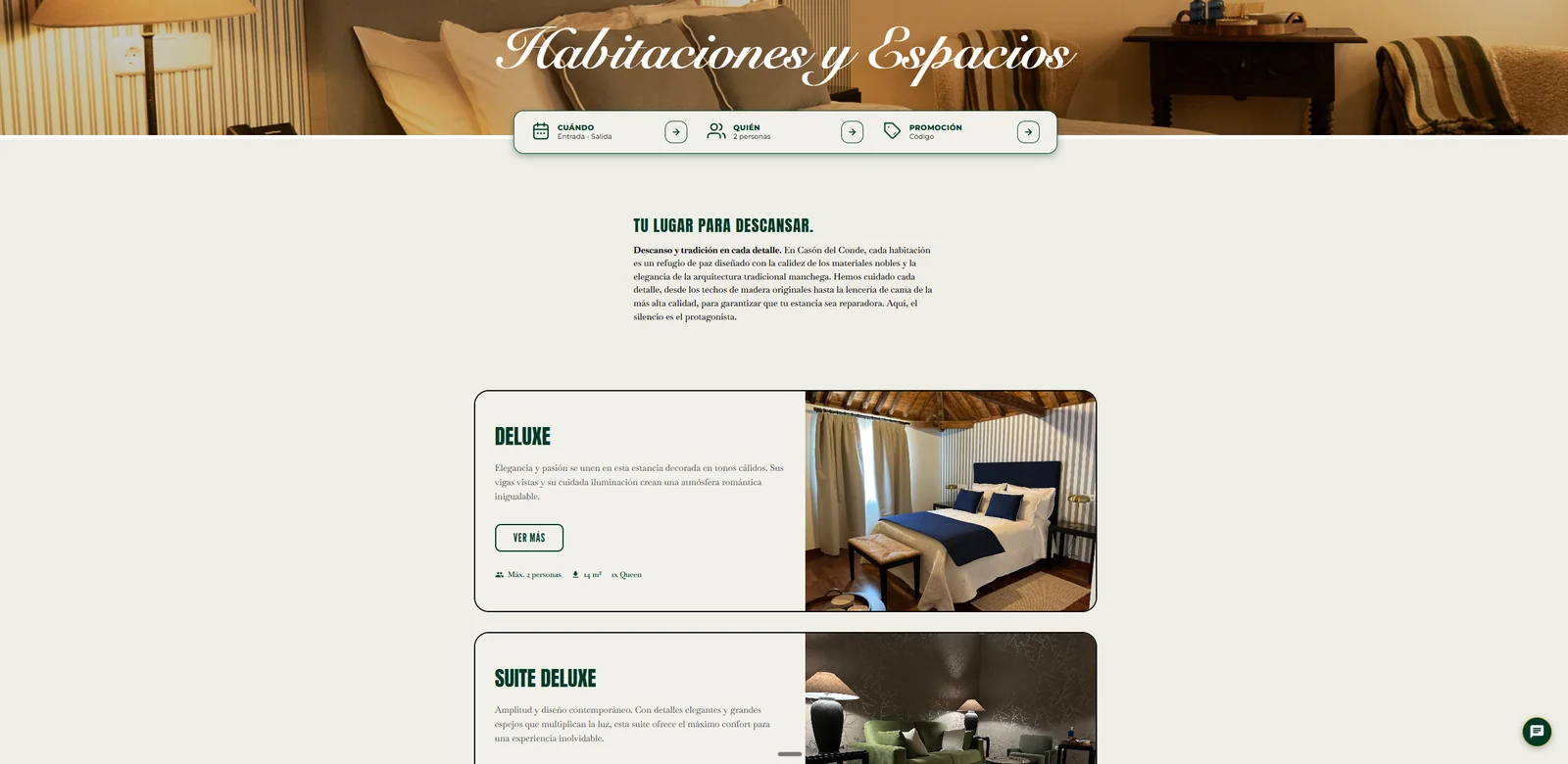 Habitaciones Deluxe