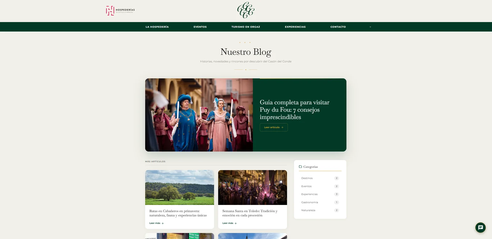Blog Cason del Conde home
