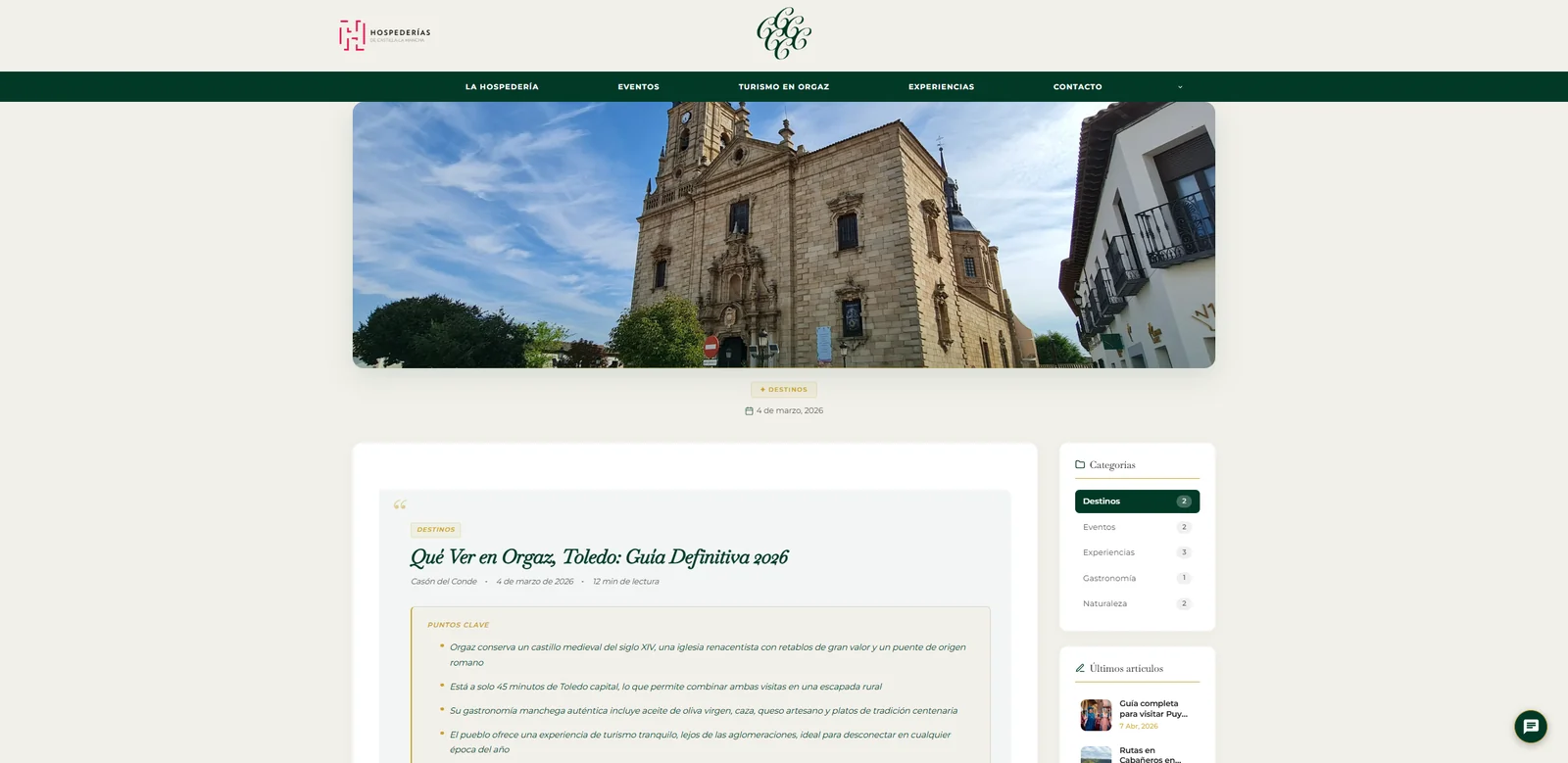 Articulo Que ver en Orgaz