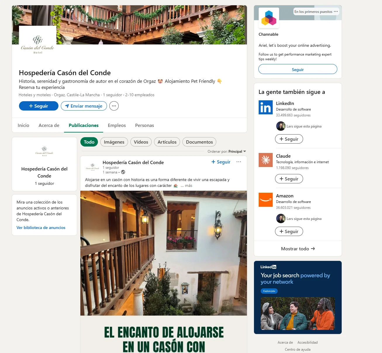LinkedIn Cason del Conde