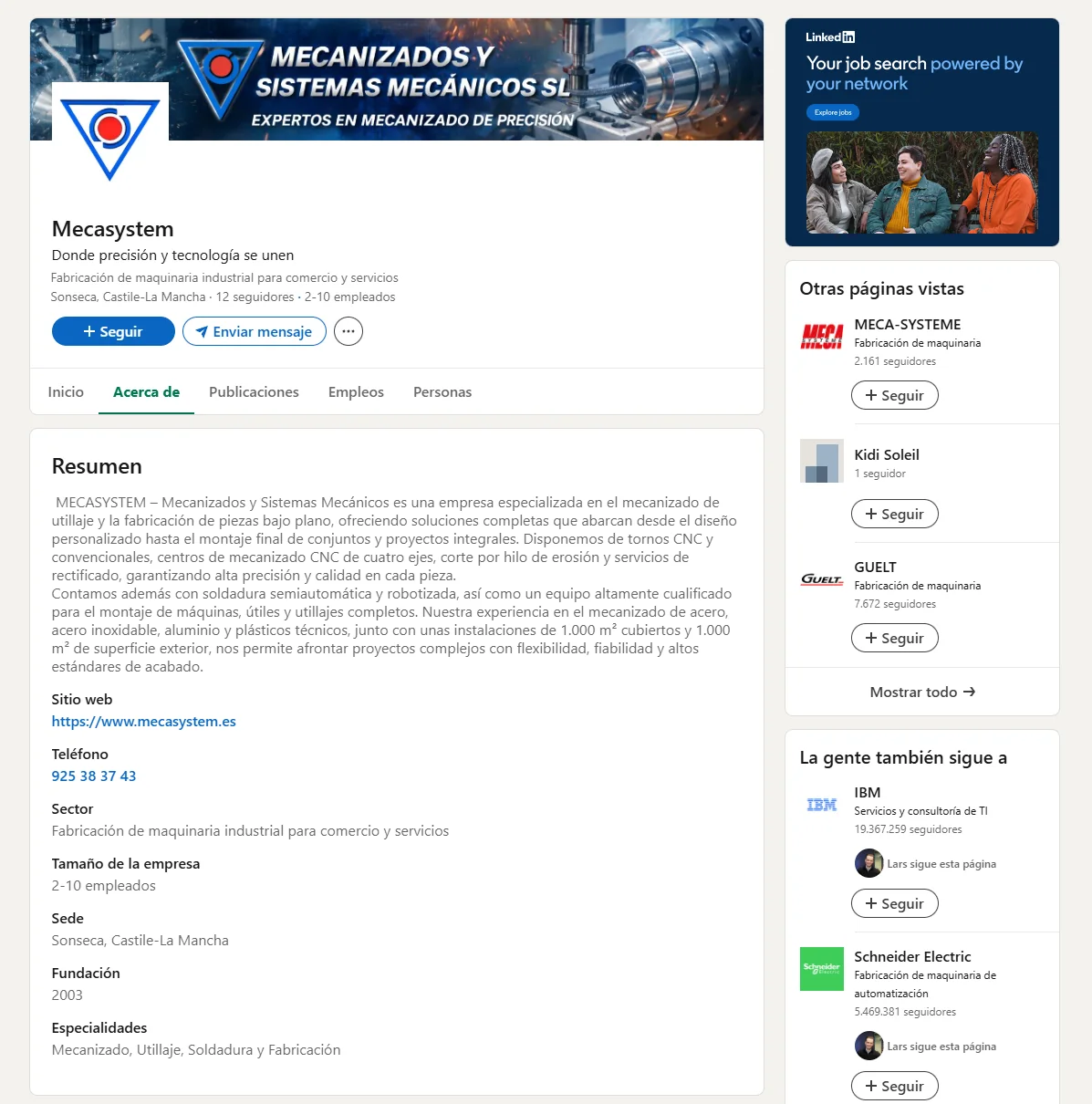 LinkedIn Mecasystem acerca