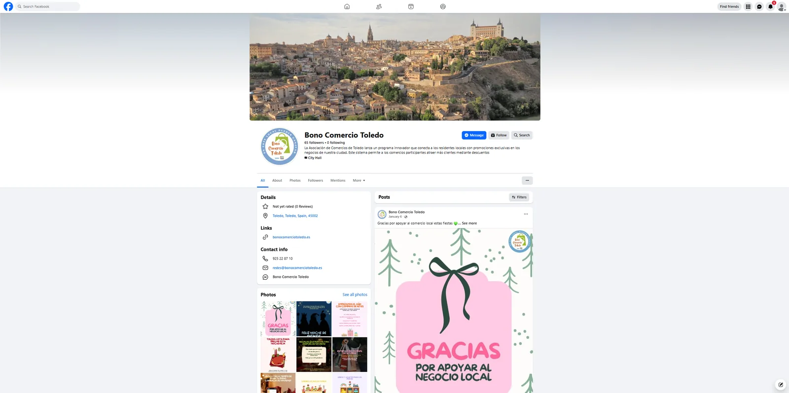 Facebook Bono Comercio