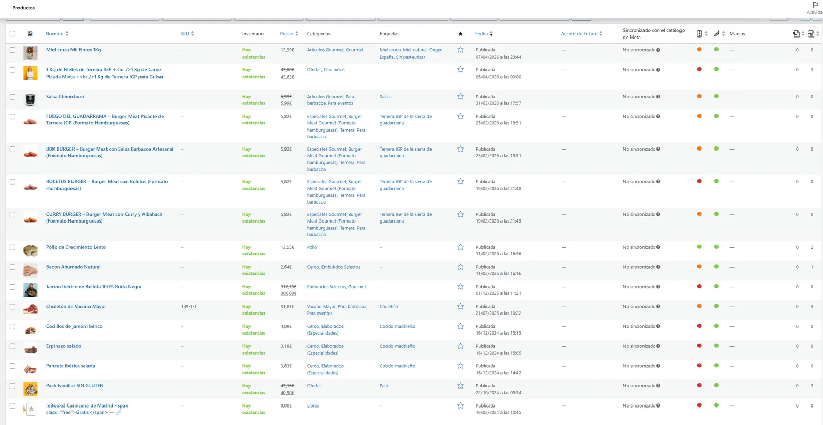 Backend la tienda productos