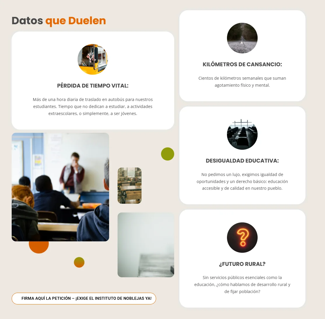 Campaña visual - Datos que duelen