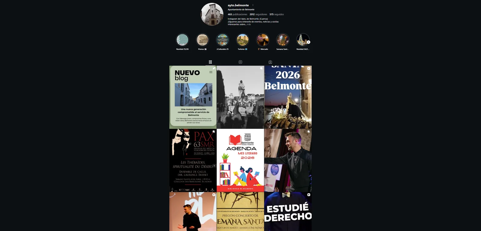 Instagram Ayuntamiento de Belmonte