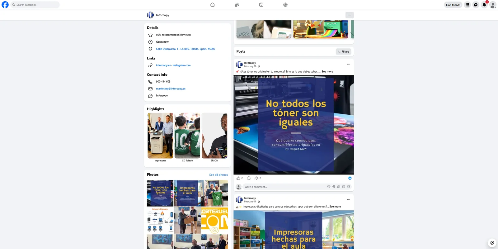 Facebook Inforcopy