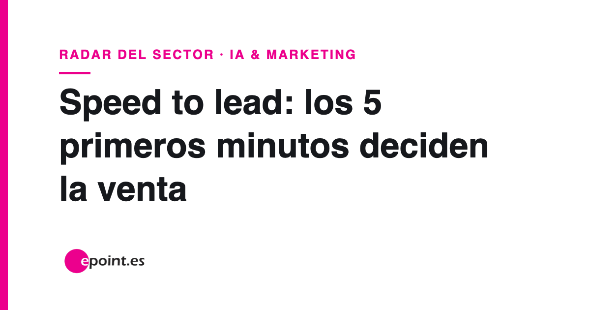Speed to lead: responder un lead en 5 minutos