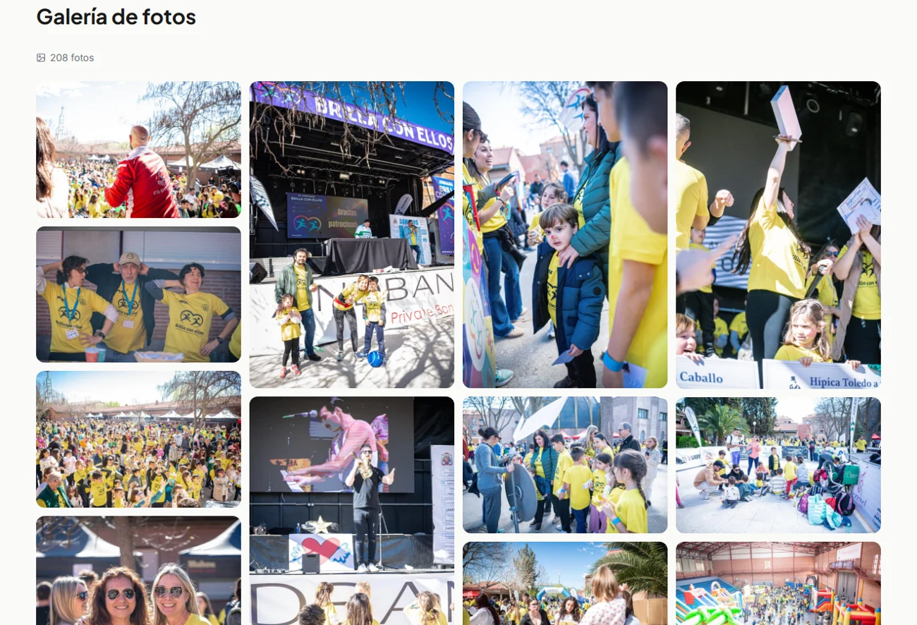 Galería de fotos de la VI Edición de Brilla con Ellos en la web