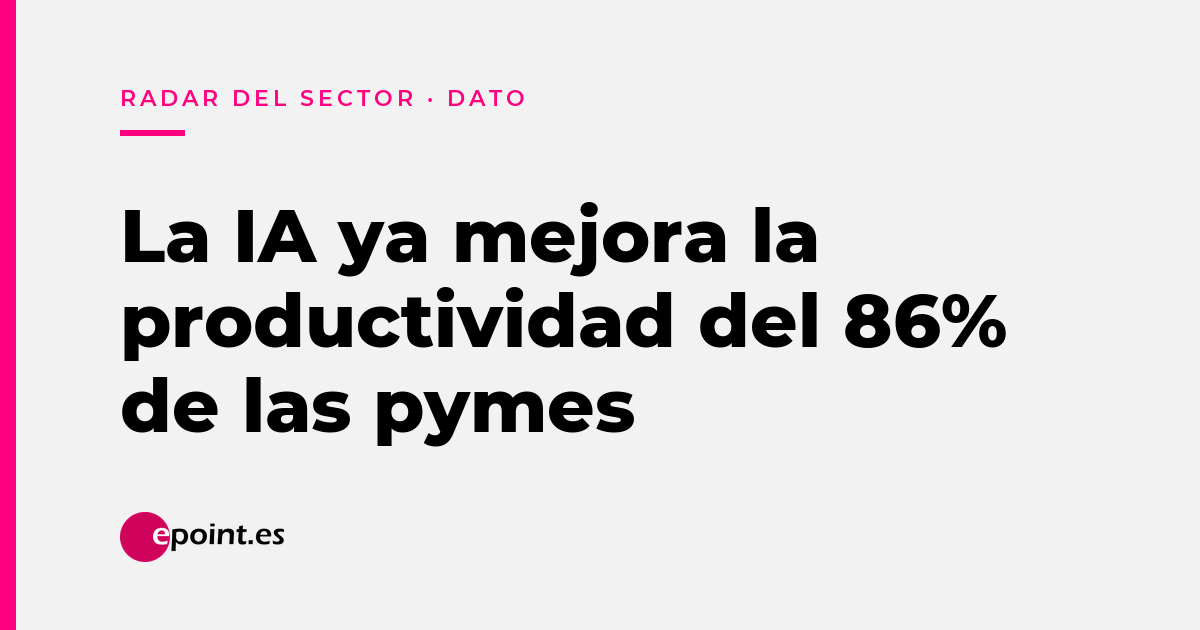 La IA ya mejora la productividad del 86% de las pymes españolas